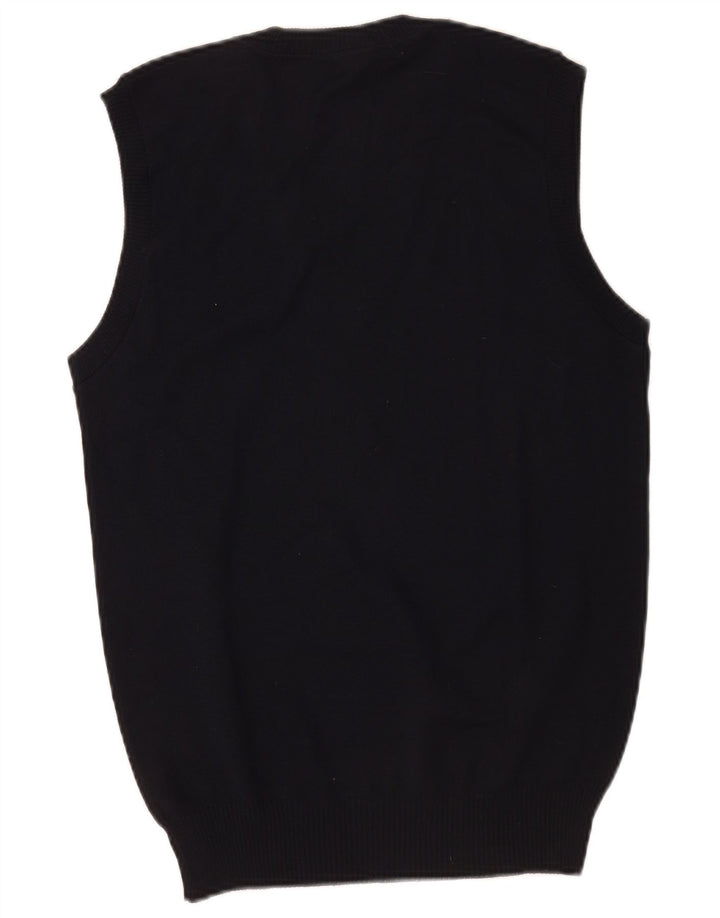 Liabel Mens Colete Regata Pequena Lã Virgem Azul Marinho