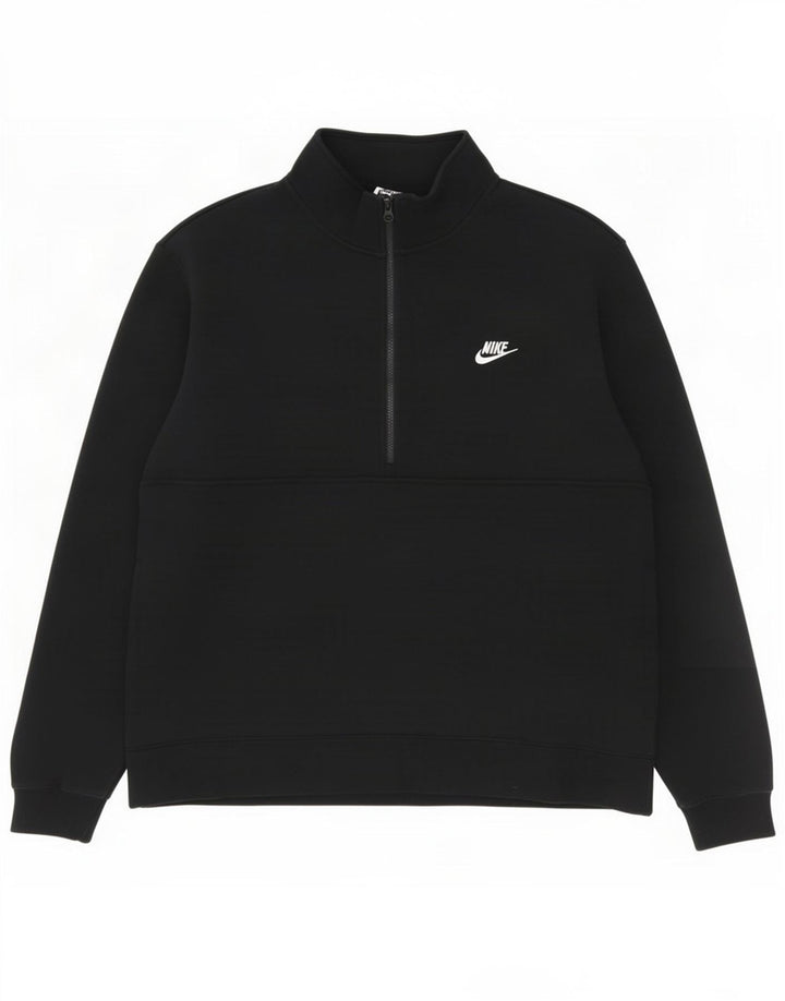 Moletom Nike Masculino com Zíper e Pescoço Jumper 2XL Algodão Preto