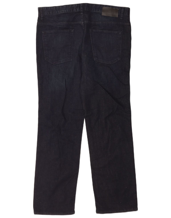 Calça jeans reta masculina Calvin Klein W36 L32 algodão azul marinho