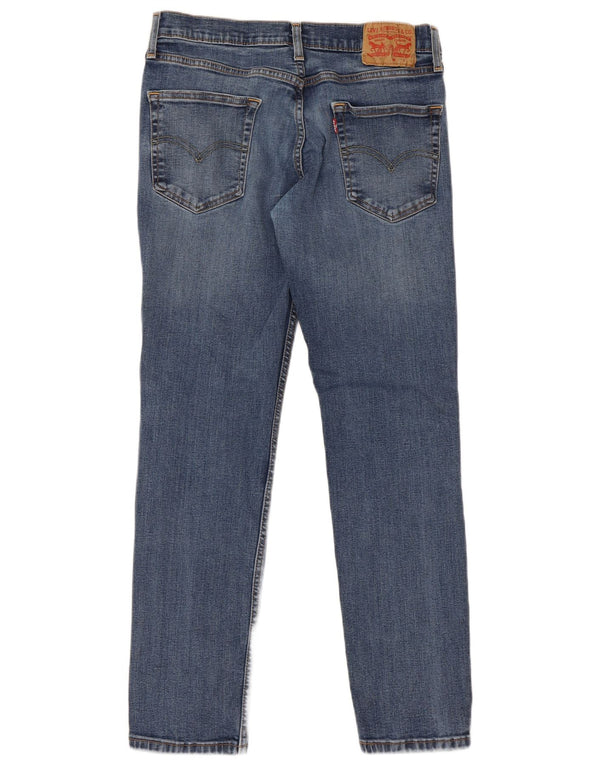 Calça jeans reta masculina Levi's W31 L30 azul algodão