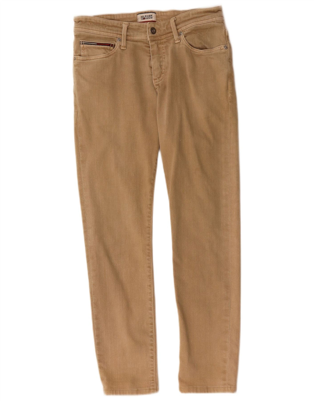 Jeans slim feminino TOMMY HILFIGER W29 L27 algodão bege