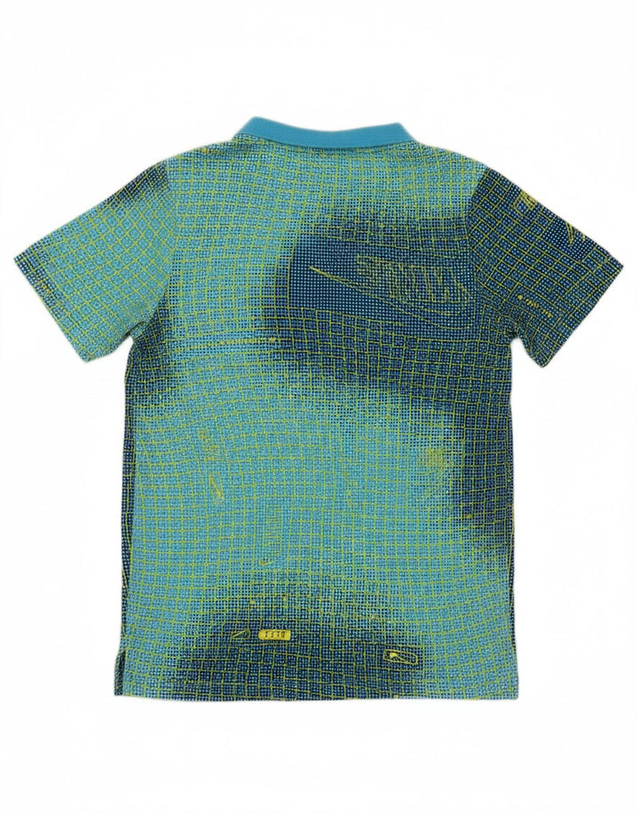 Camiseta NIKE Boys Abstract Pattern Graphic Top 10-11 Anos Azul Médio