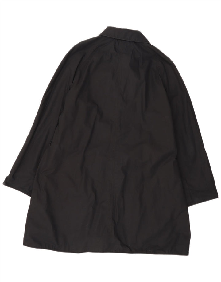 Sobretudo feminino HOBBS com padrão abstrato reversível Reino Unido 16 grande preto