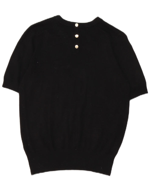 Camiseta feminina Zara UK 14 médio preto