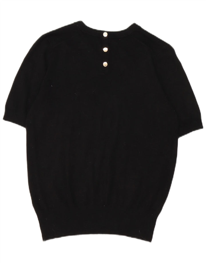 Camiseta feminina Zara UK 14 médio preto