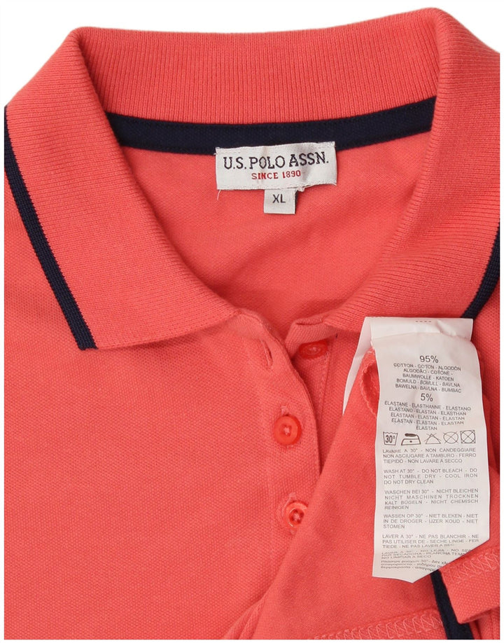 ASSN POLO DOS EUA. Polo Mulher UK 18 XL Rosa Algodão