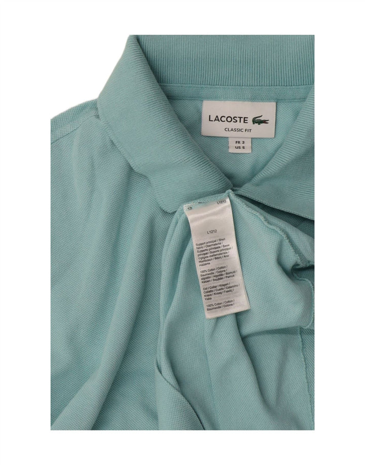 Camisa polo masculina Lacoste Classic Fit tamanho 3 pequeno algodão azul
