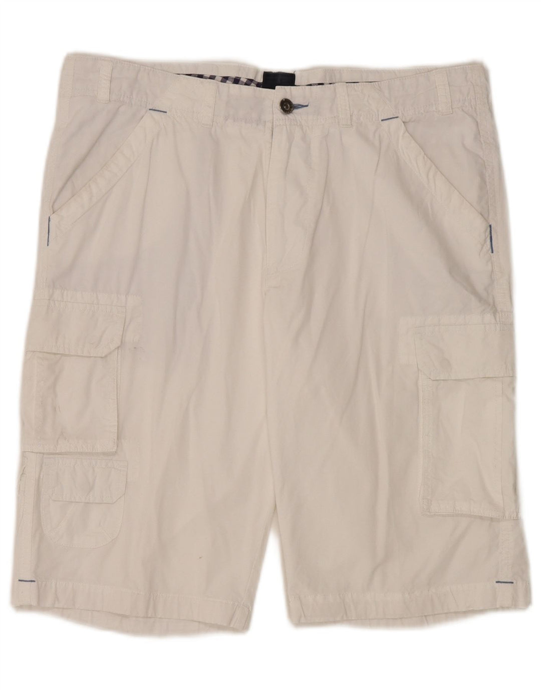 Shorts cargo masculino Daniel Hechter W36 grande algodão branco