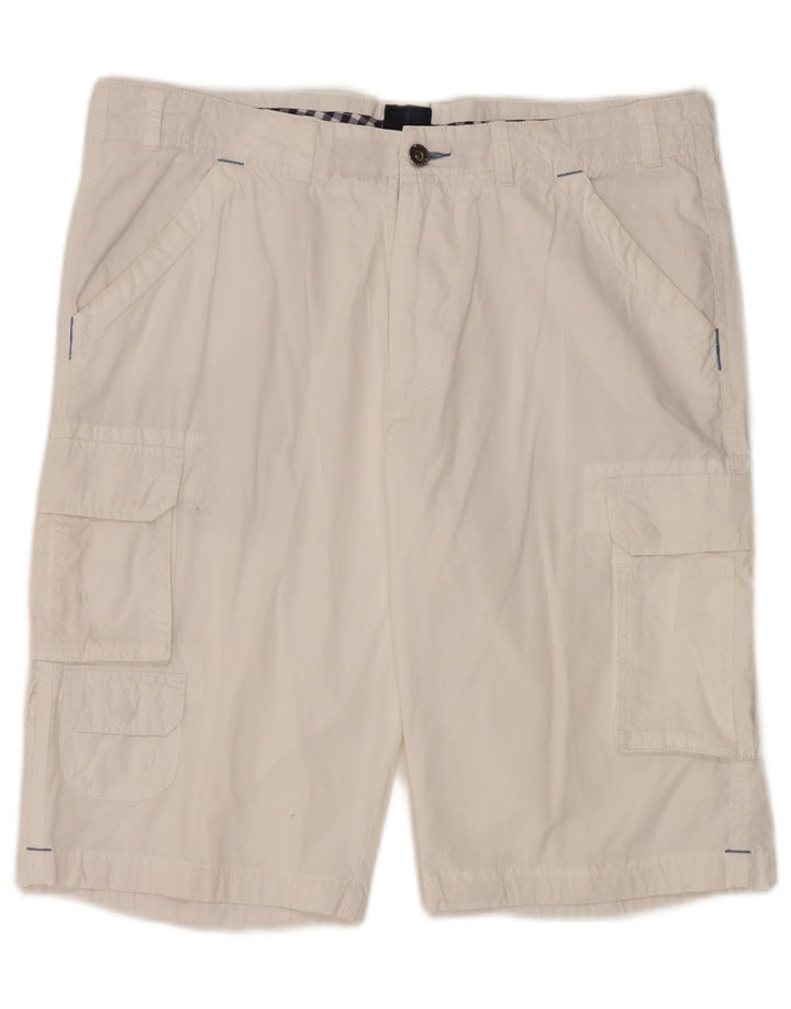 Shorts cargo masculino Daniel Hechter W36 grande algodão branco