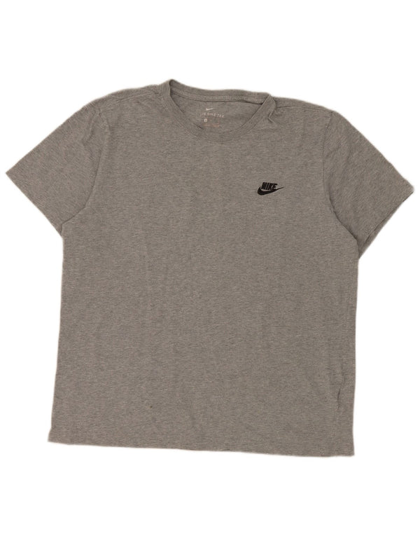 Camiseta masculina Nike grande algodão cinza