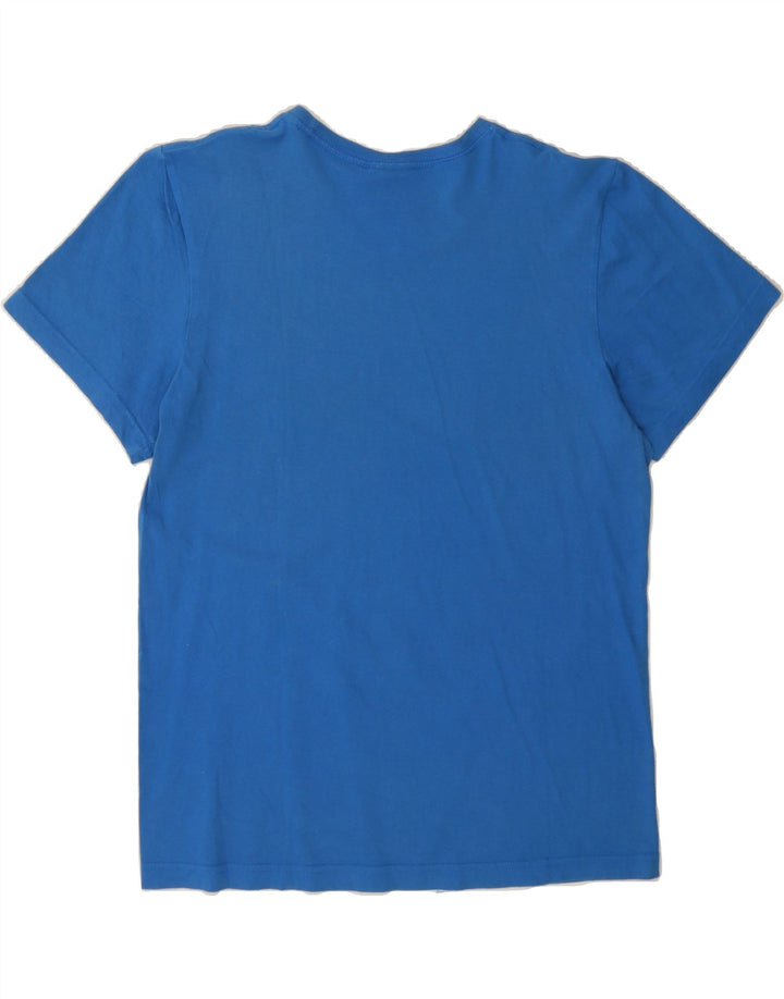 ADIDAS Mens Graphic T-Shirt Top Médio Algodão Azul