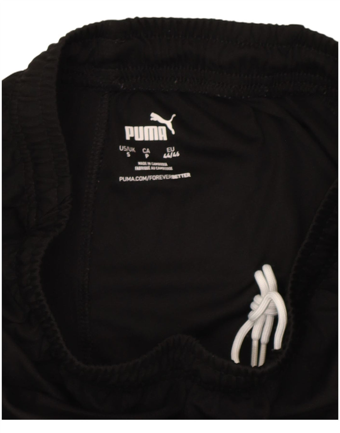 Shorts esportivos masculinos Puma pequenos pretos