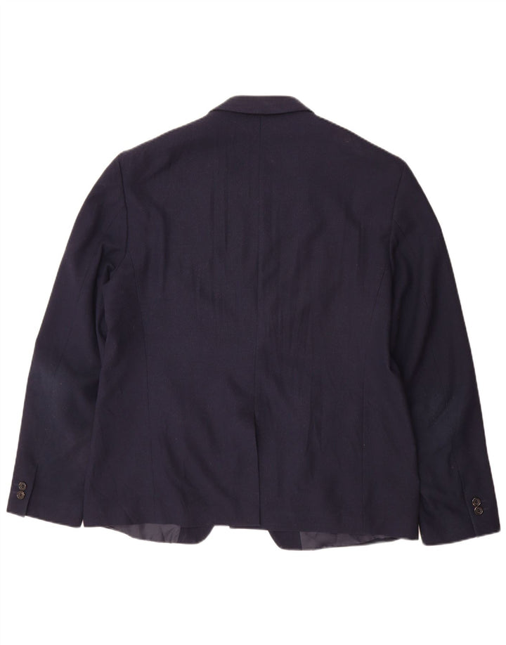 Jaqueta blazer masculina Zara com 1 botão EU 54 XL azul marinho