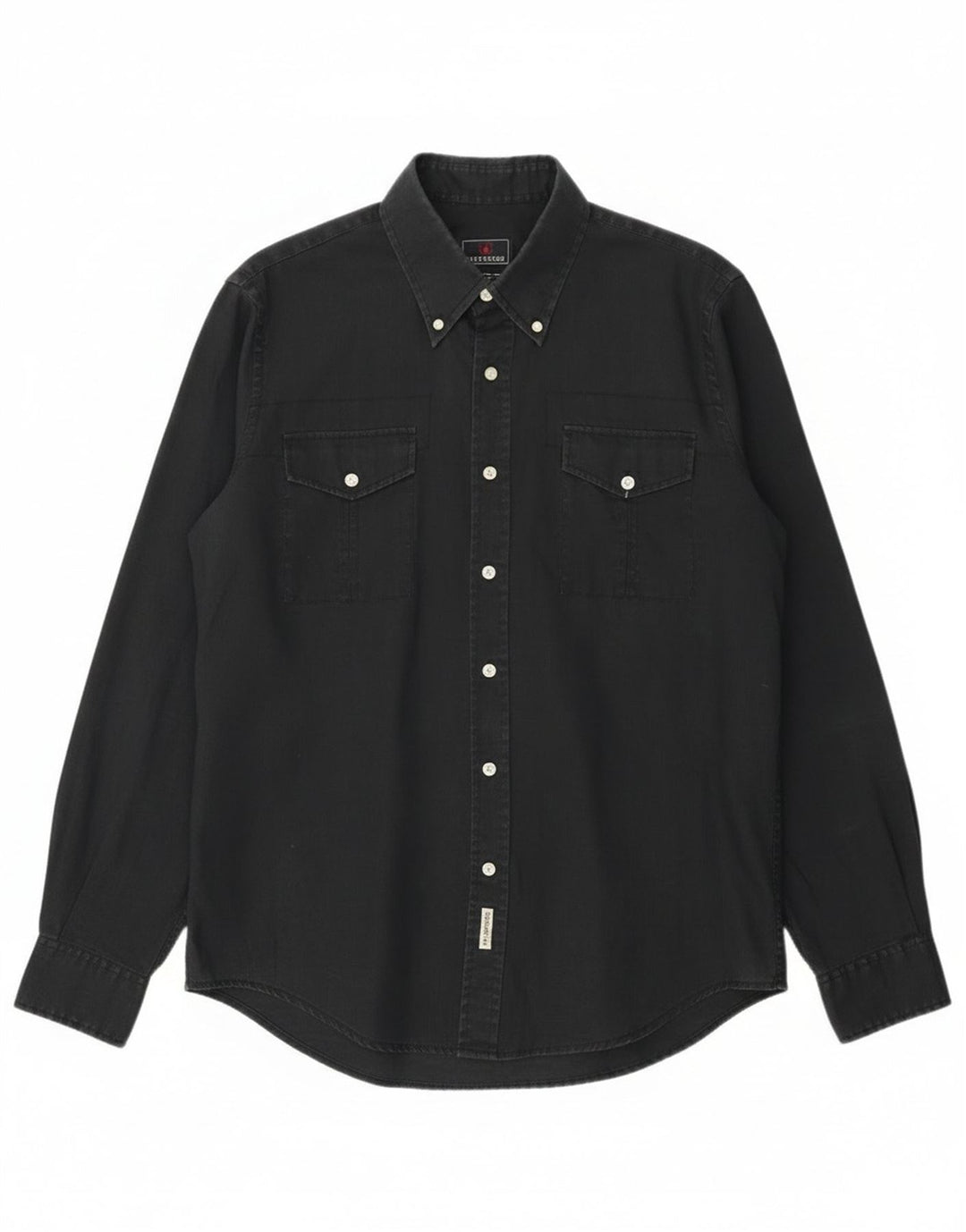 Camisa masculina Ivy Oxford grande rami preto