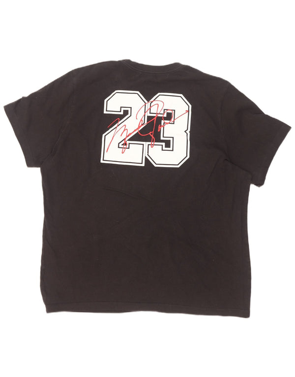Camiseta Jordan masculina gráfica Top XL algodão preto