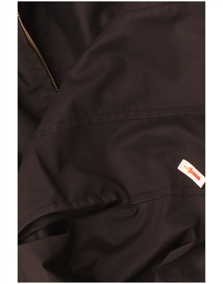 Sobretudo feminino Esprit UK 14 polivinil preto médio