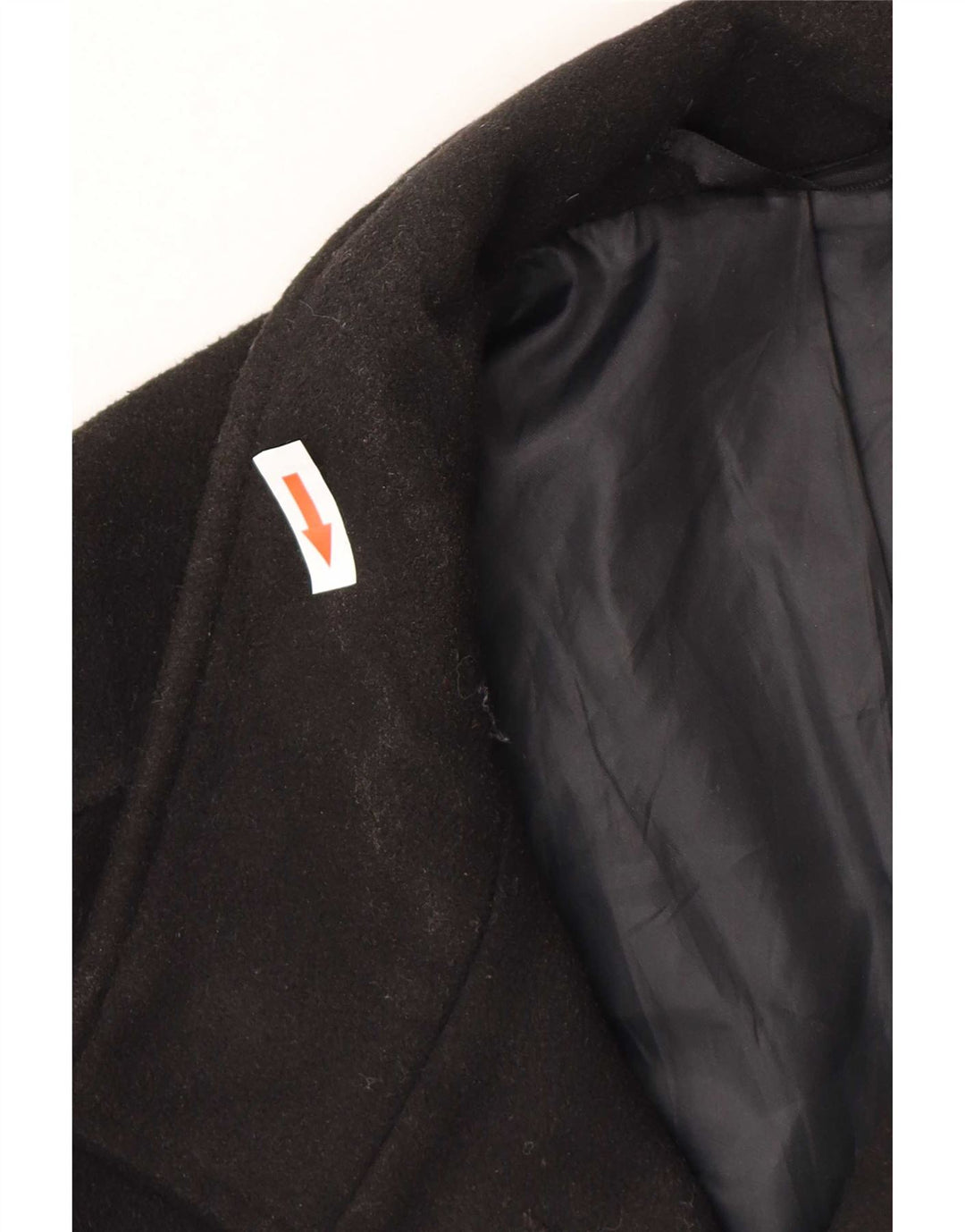 Sobretudo masculino padrão Marks & Spencer Reino Unido 36 pequeno poliéster preto