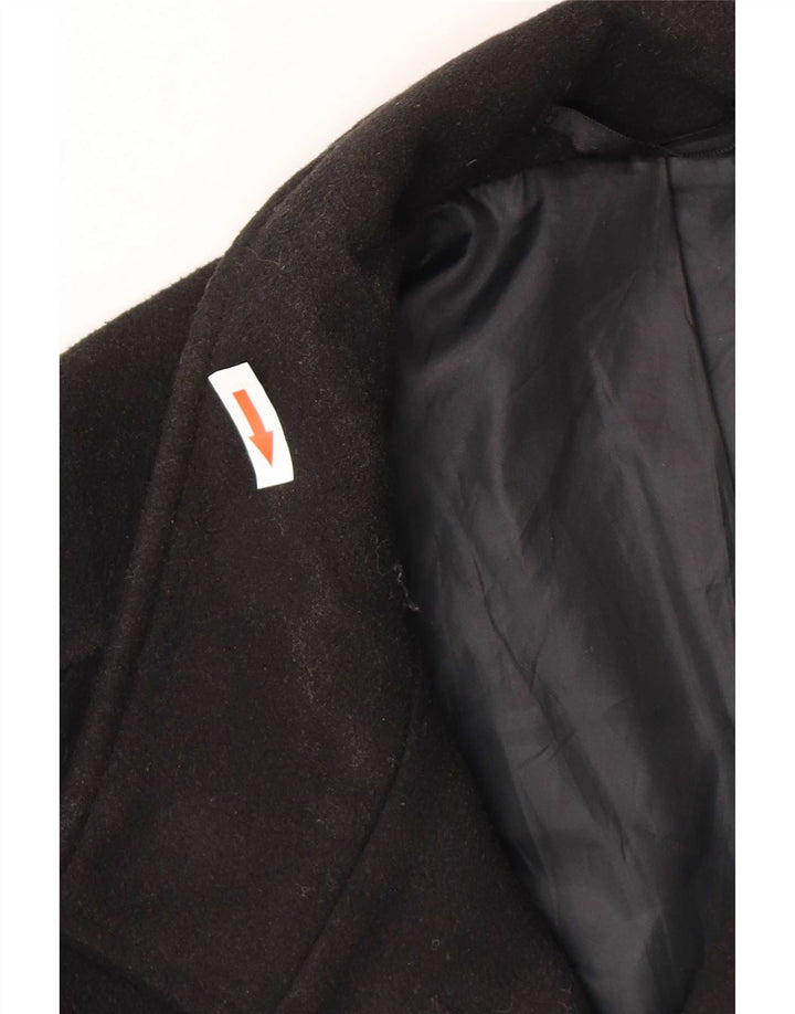 Sobretudo masculino padrão Marks & Spencer Reino Unido 36 pequeno poliéster preto