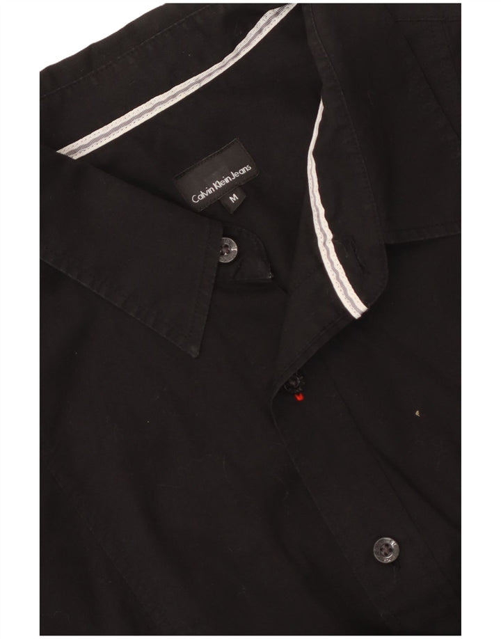 Camisa masculina Calvin Klein Jeans média preta