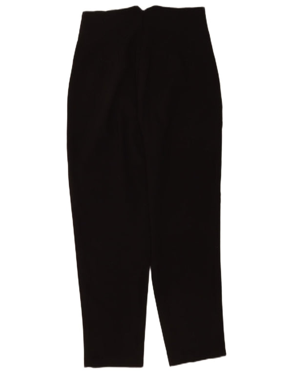 Zara Calça Chino Feminina Cintura Alta Cônica Pequena W26 L26 Poliéster Preto