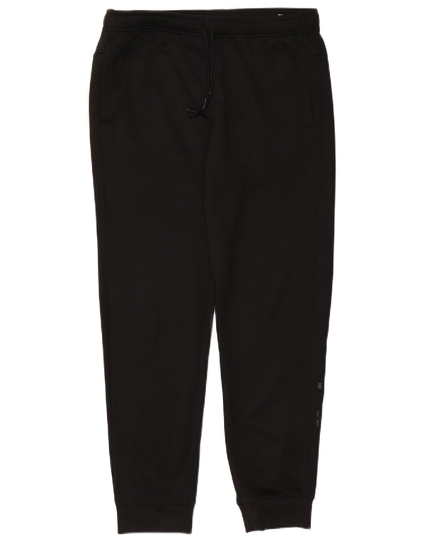Adidas masculino gráfico calças de treino joggers grande poliéster preto