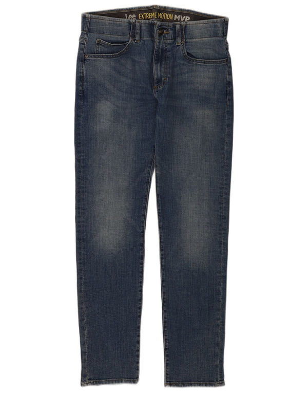 Lee Mens Extreme Motion Slim Tapered Jeans W32 L32 Azul Algodão