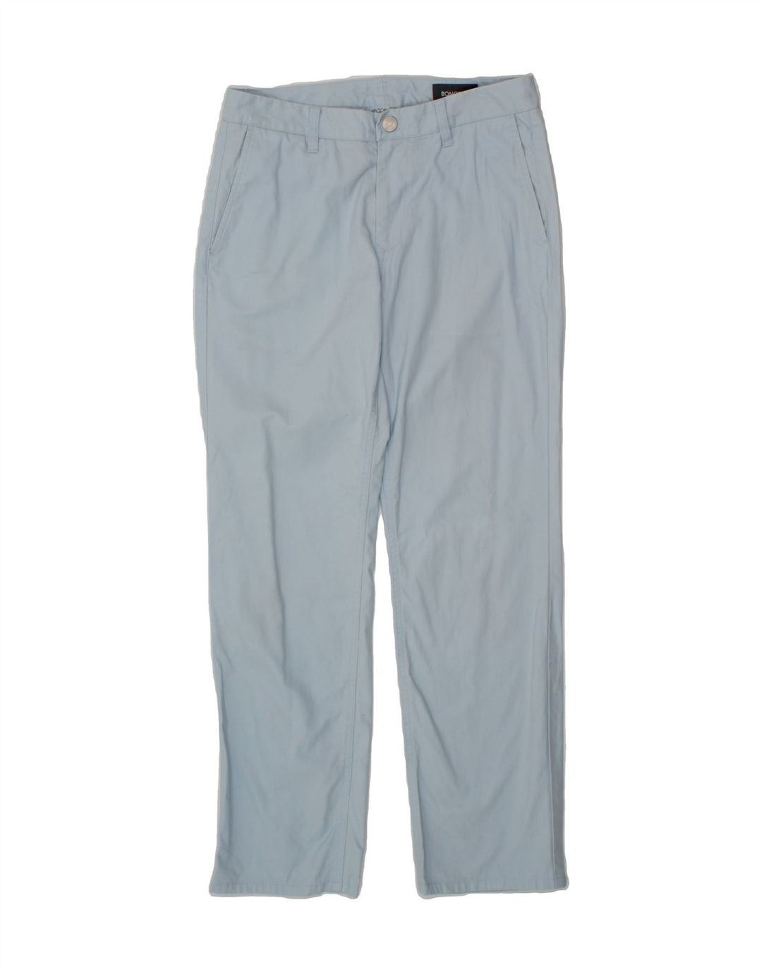 BONOBOS Mens Straight Chino Trousers W30 L30 Blue Cotton Vintage BONOBOS and Second-Hand BONOBOS from Messina Hembry 