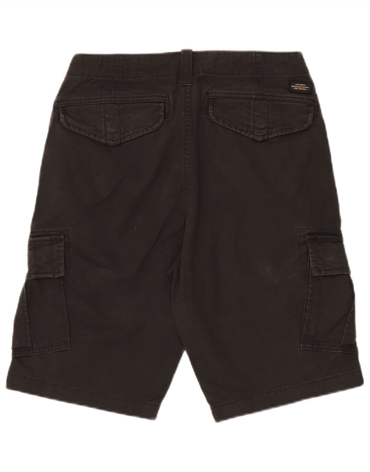 Superdry Mens Cargo Shorts W30 Médio Algodão Preto