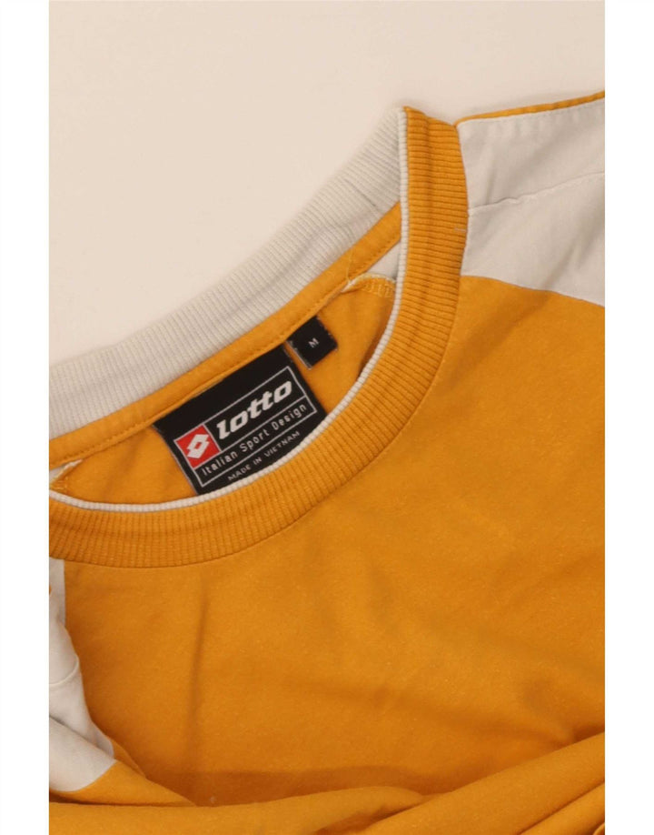 Camiseta masculina Lotto Top médio amarelo colorblock
