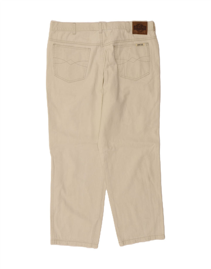 JOHN F GEE Mens Straight Jeans W27 L29 Beige Cotton Vintage John F Gee and Second-Hand John F Gee from Messina Hembry 