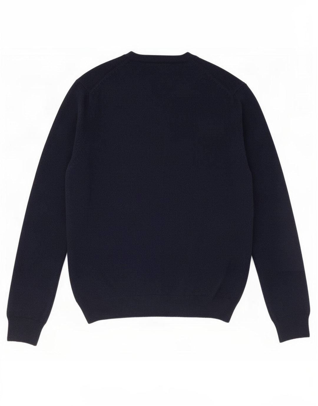 Suéter masculino Marks & Spencer com decote em V grande lã azul marinho