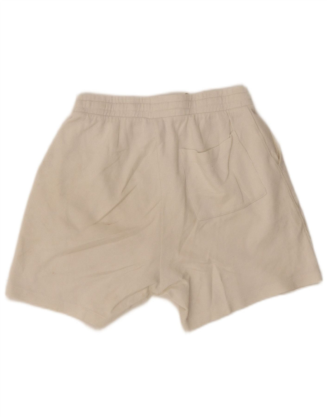 Zara Mens Sport Shorts Pequeno Algodão Branco