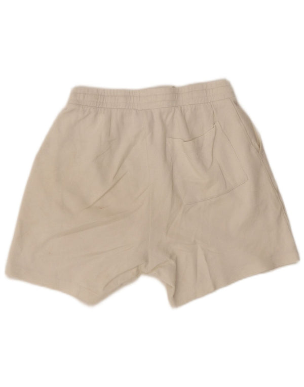 Zara Mens Sport Shorts Pequeno Algodão Branco