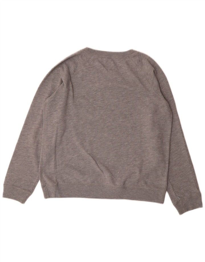 Suéter feminino JACK WILLS Reino Unido 14 grande algodão cinza