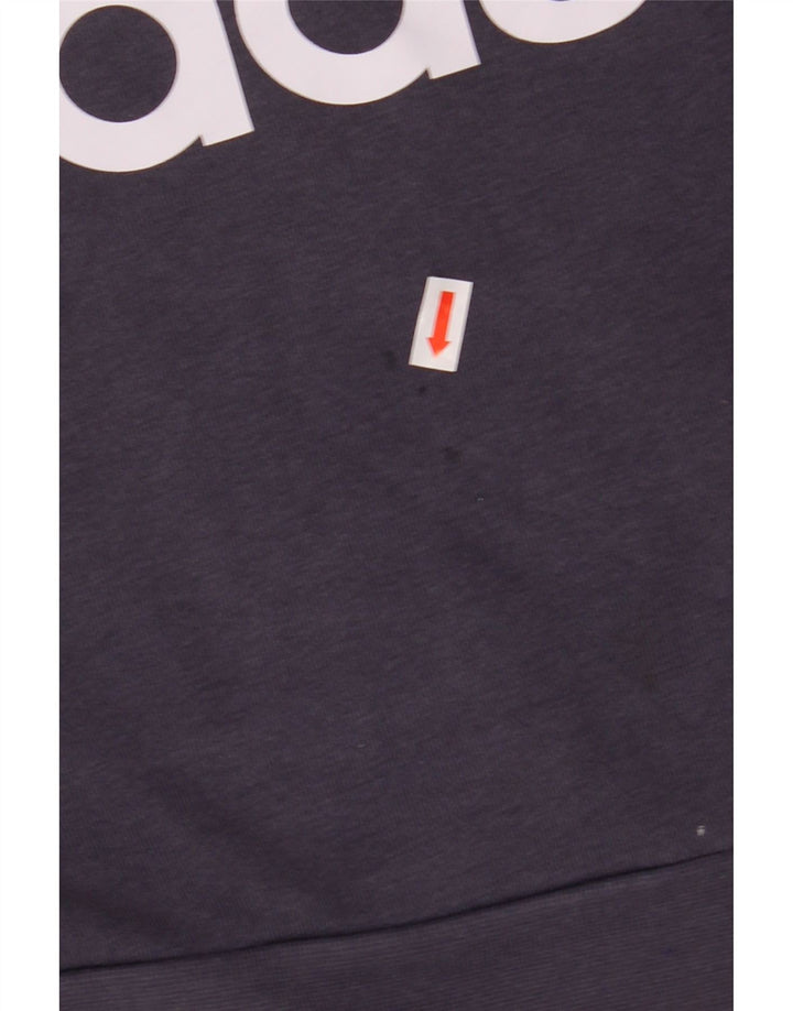 ADIDAS Menino Graphic Sweatshirt Jumper 13-14 Anos Azul Marinho Algodão