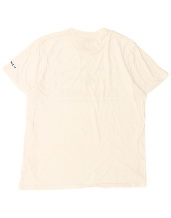 Camiseta Columbia Masculina Graphic Top Médio Algodão Branco