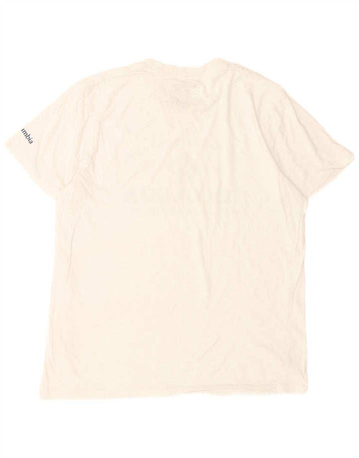 Camiseta Columbia Masculina Graphic Top Médio Algodão Branco