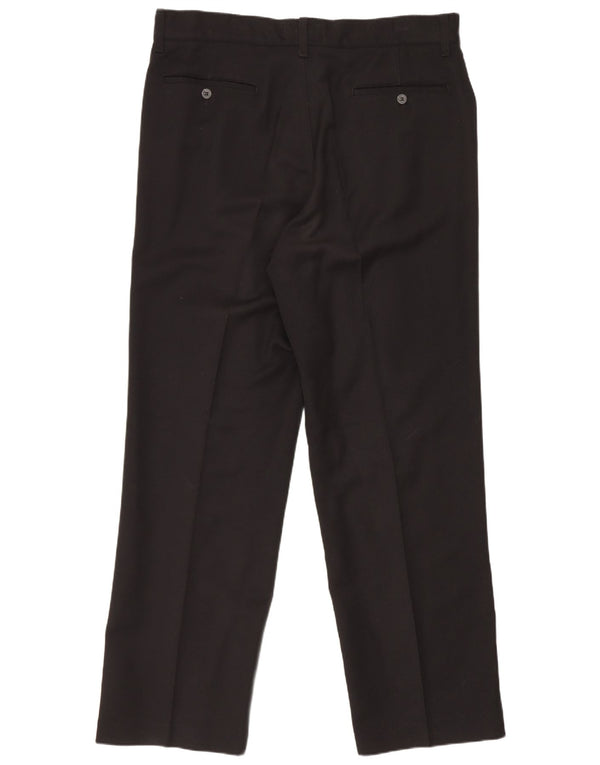 Calça masculina reta casual Armani IT 50 grande W35 L31 preta