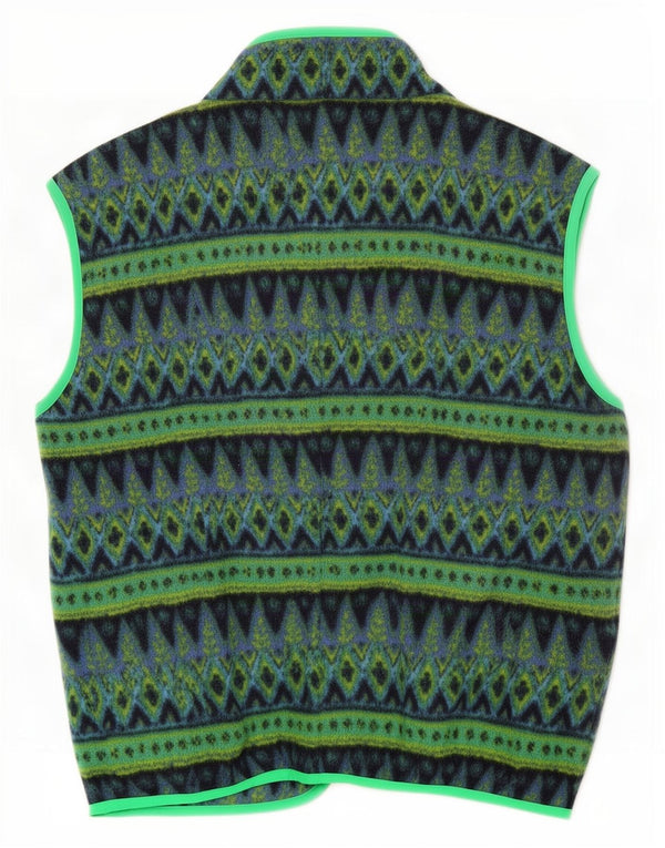 Invicta Mens Fleece Gilet UK 40 Grande Poliéster Geométrico Verde