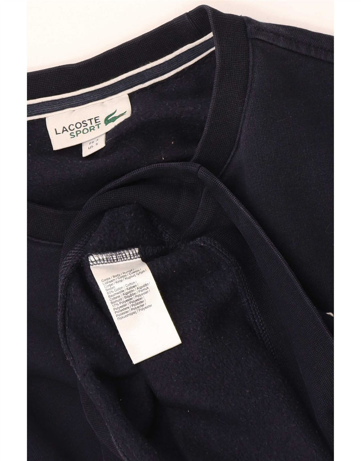 Moletom masculino Lacoste tamanho 3 pequeno algodão azul marinho