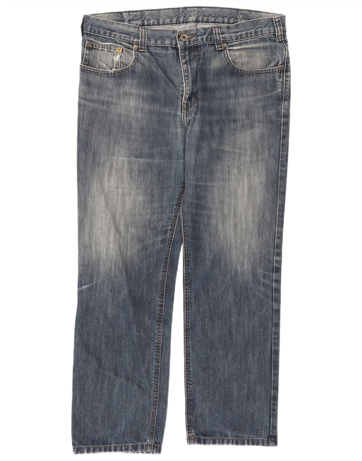 Calça jeans reta masculina C&A W37 L30 azul algodão