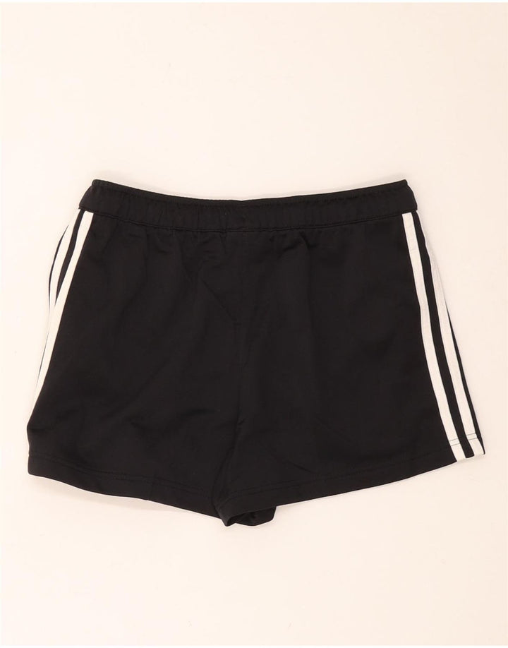 Shorts esportivos femininos ADIDAS UK 10 pequeno poliéster preto