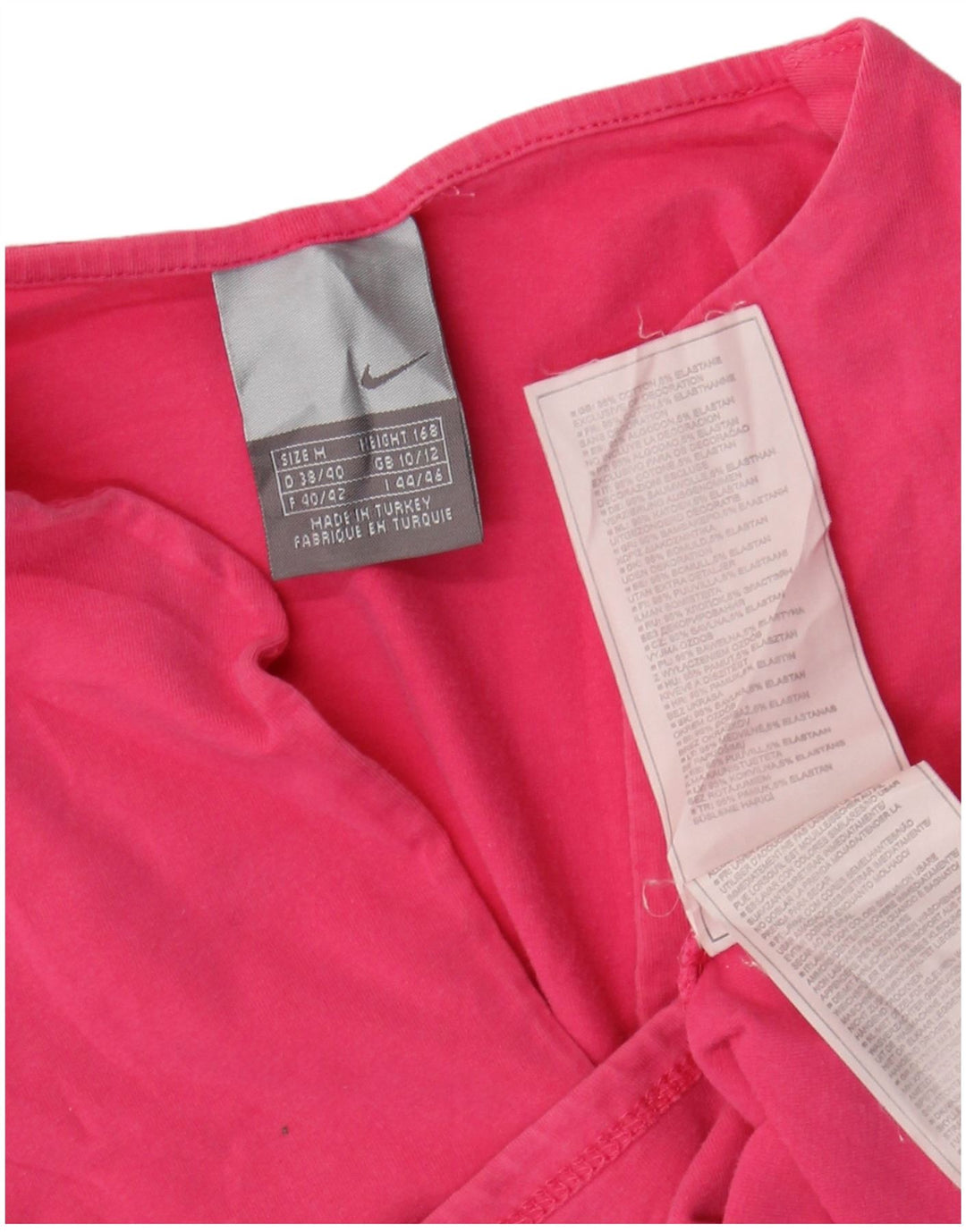 Camiseta Nike Feminina Crop Top UK 10/12 Médio Algodão Rosa