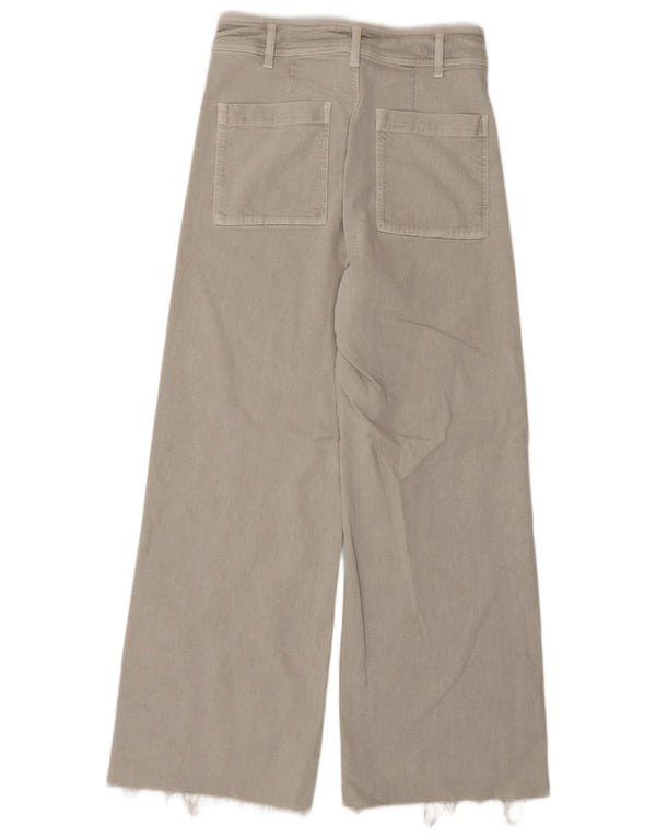 Zara Calça Jeans Feminina The Marine Cintura Alta Perna Larga EU 40 Médio W30 L30 Cinza