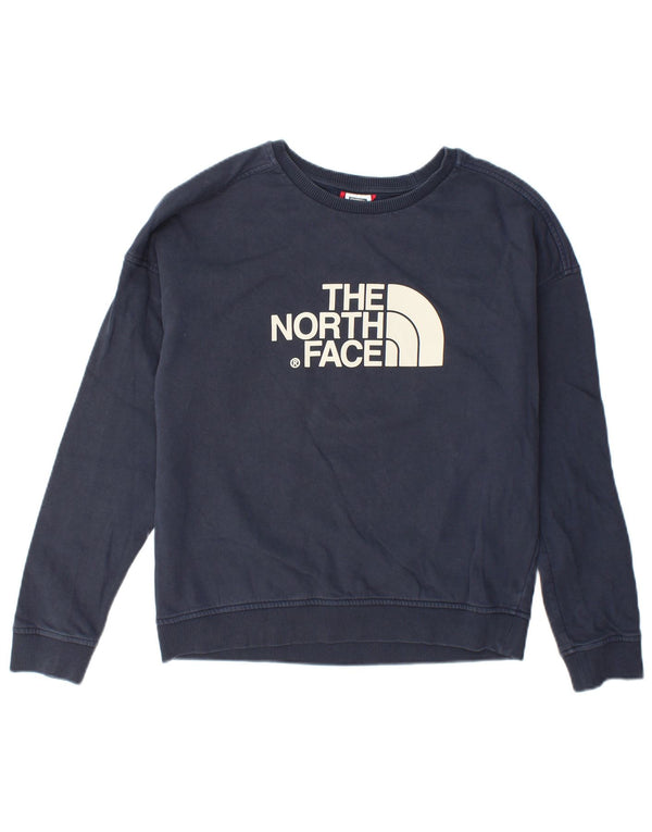 Suéter gráfico feminino The North Face UK 14 médio azul marinho