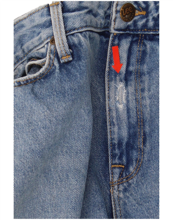 Lee Mens Mom Straight Jeans W30 L31 Azul Algodão