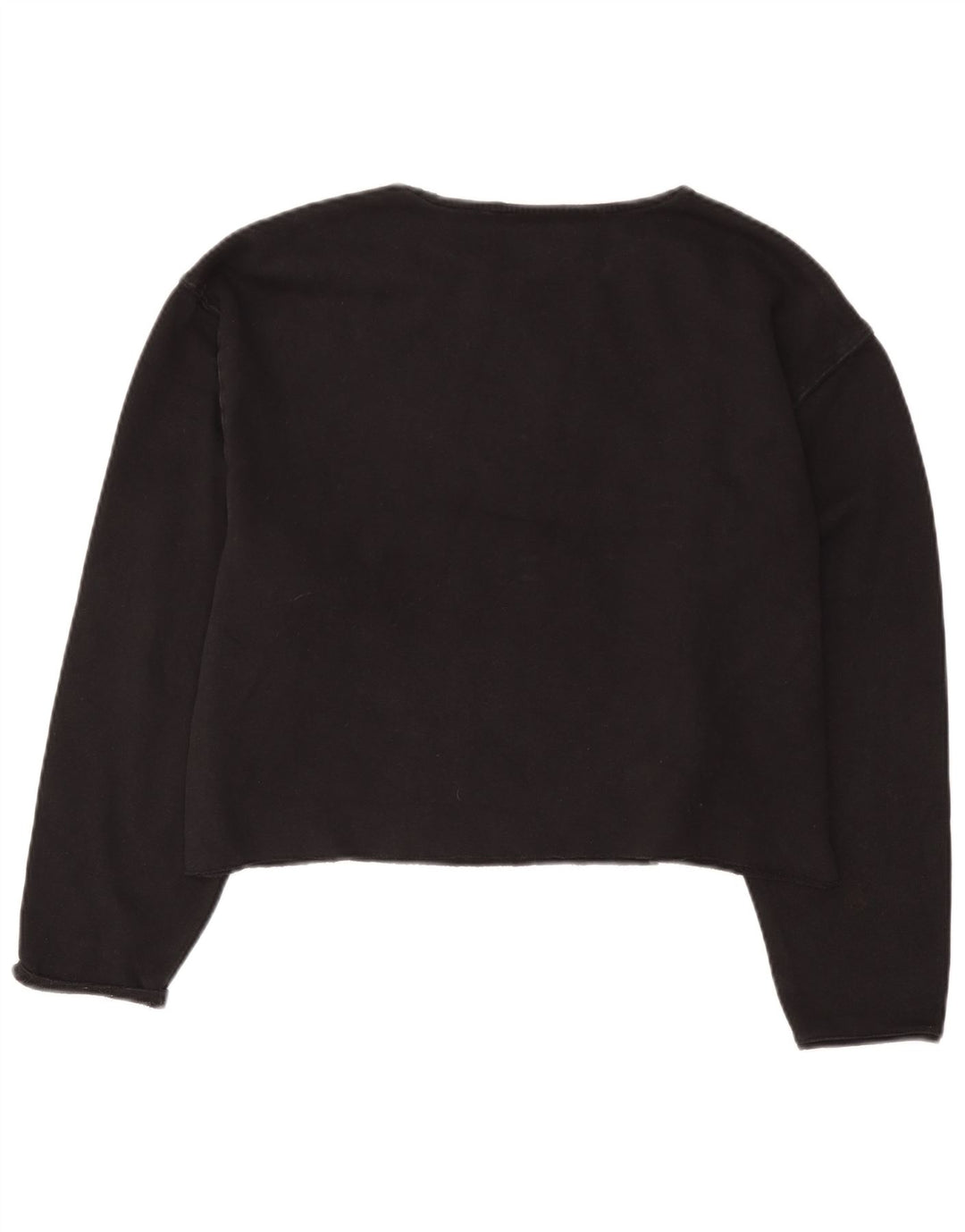 Fila Womens Crop Graphic Moletom Jumper Reino Unido 16 Grande Preto