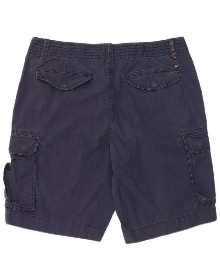 Shorts cargo masculino TOMMY HILFIGER W36 grande algodão azul marinho