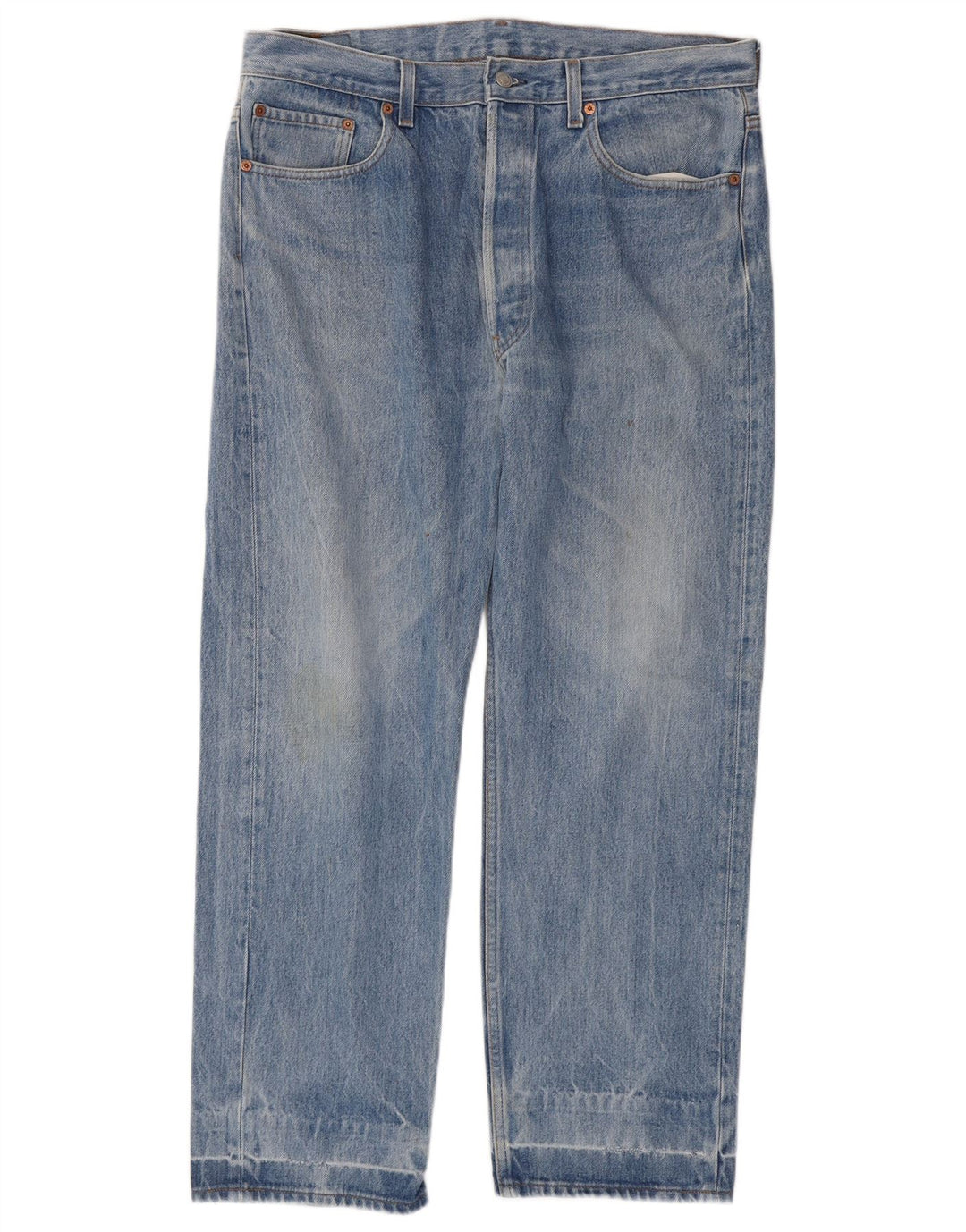 Calça jeans masculina Levi's 501 Straight W38 L29 azul algodão