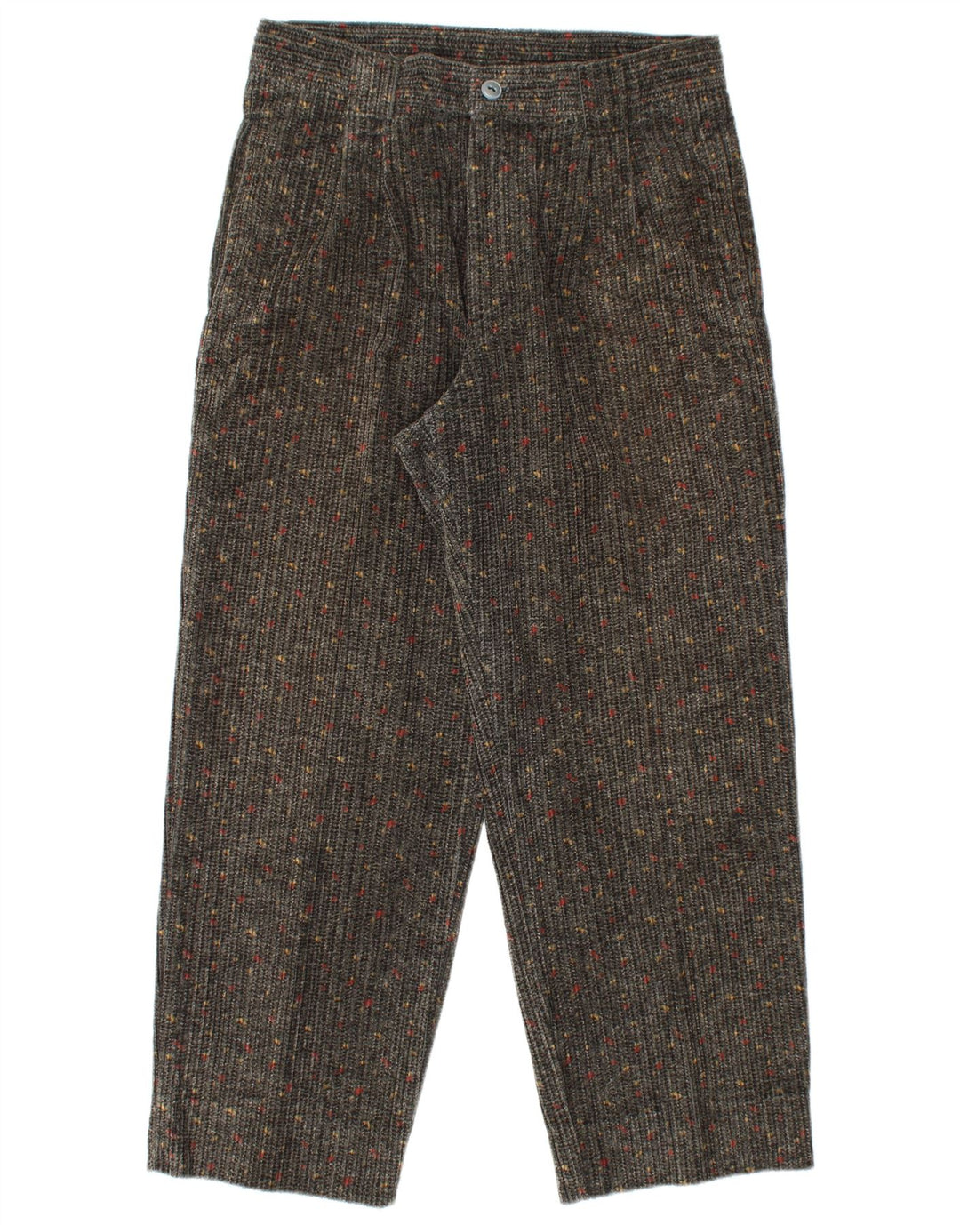 Calça feminina de veludo cotelê CARRERA IT 50 grande W34 L27 cinza